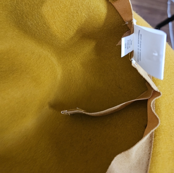 Yellow Ochre Unisex Wool Wide Brim/fedora Hat - Picture 2 of 5